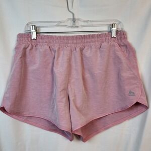 RBX Womens Pink Space Dye X-Dri Athletic Running Shorts Large L